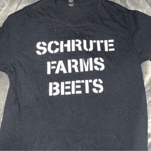 the office dwight t-shirt M schrute beet farm black